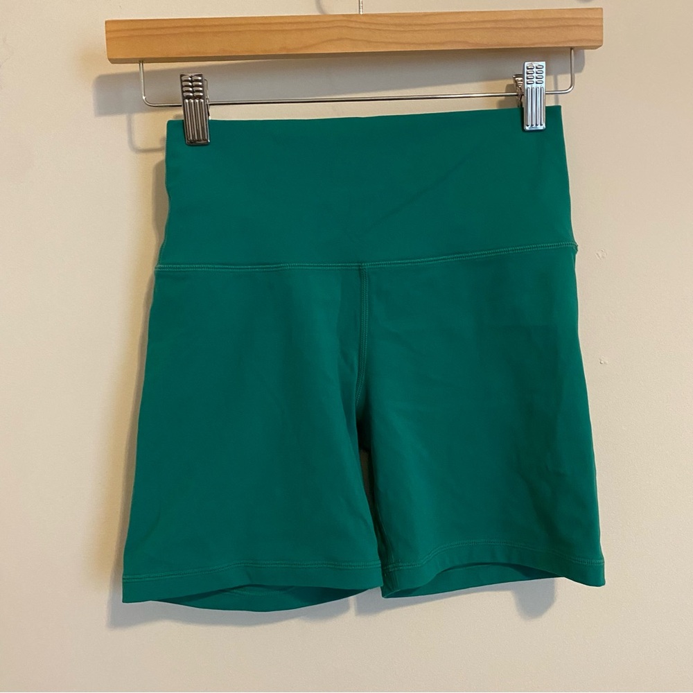 Set Active Teal Biker Shorts size Small